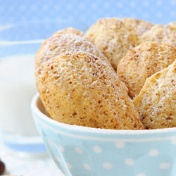 Hazelnut and Chocolate Madeleines - Recipe photo by baunilha