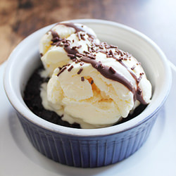 Warm Brownie Cup - Recipe photo by bakingbetweencities