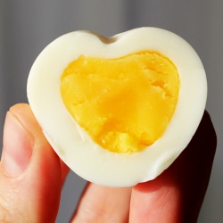 Heart Boiled Eggs - Recipe photo by radmegan