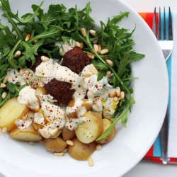 Falafels and Potatoes - Recipe photo by saladpride
