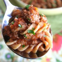 Bison Bolognese - Recipe photo by healthy seasonal recipes