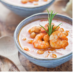 Spanish Chickpea Chorizo Prawn Soup - Recipe photo by eggwan1013
