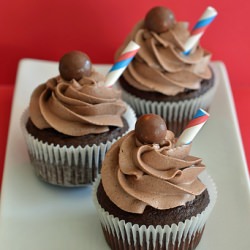 Chocolate Malt Cupcakes - Recipe photo by Seeded at the Table