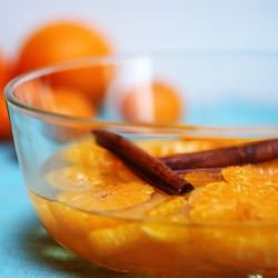 Tangerines in Cinnamon Syrup - Recipe photo by kasiade