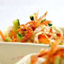 Salad with Sakura Ebi - Recipe photo by mykitchen