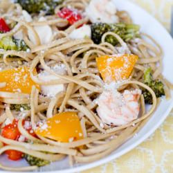 Chicken, Shrimp & Veggie Pasta - Recipe photo by A Bicycle Built For Two