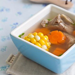 Corn and Carrot Soup - Recipe photo by littleinbox