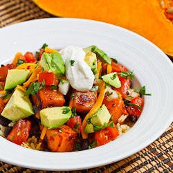 Chipotle Squash and Bean Burrito Bowl - Recipe photo by closetcooking
