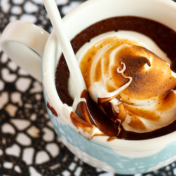 S'more Chocolate Pots - Recipe photo by raspberricupcakes