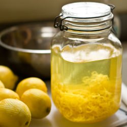 Homemade Limoncello - Recipe photo by SweetSavoryPlanet