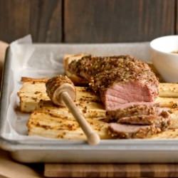 Honey Mustard Pork Tenderloin - Recipe photo by onegirlinthekitchen