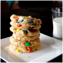 Soft & Chewy M&M Cookies - Recipe photo by bourbonnatrix