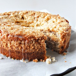 Vegan Almond-Flax Coffee Cake - Recipe photo by girlwhobakes