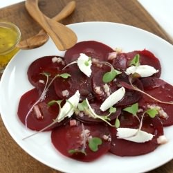 Beet Carpaccio - Recipe photo by AuthenticSuburbanGourmet