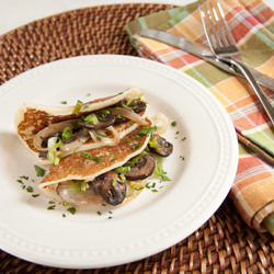 Irish Boxty - Recipe photo by a communal table