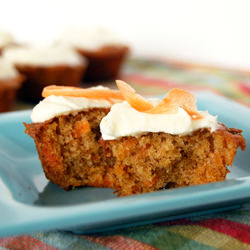 Mini Carrot Cupcakes - Recipe photo by please pass the pie