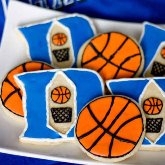 Duke Basketball Cookies - Recipe photo by ericasweettooth