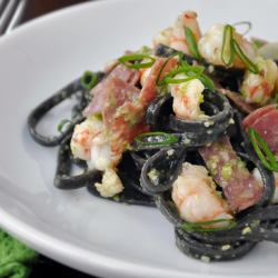 Babbo's Black Spaghetti - Recipe photo by justataste