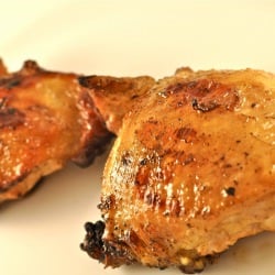 Bottle of Beer Chicken Thighs - Recipe photo by cooking4carnivores
