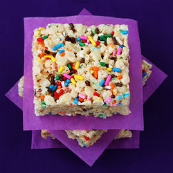 Cake Batter Rice Crispy Treats - Recipe photo by gimme some oven