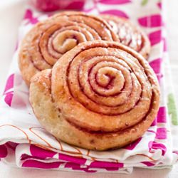 Raspberry Rolls - Recipe photo by Trattoria da Martina