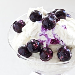 Whipped Ricotta with Berries - Recipe photo by A Little Zaftig