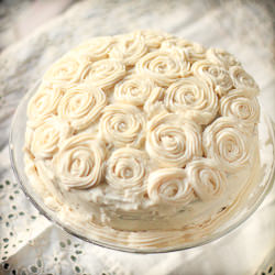 Taro Cake & Cream Cheese Frosting - Recipe photo by ekosmas