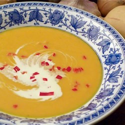 Creamy Butternut Soup & Chilli - Recipe photo by pixen