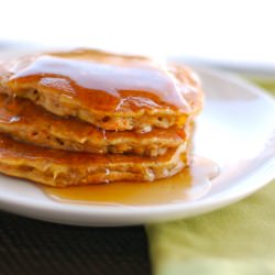 Cinnamon Apple Carrot Pancakes - Recipe photo by pinchofyum