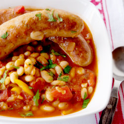Italian Sausage and White Bean Stew - Recipe photo by LanaAnn