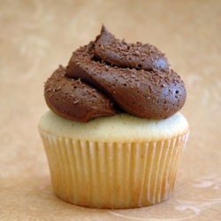 Vanilla Cupcakes w/ Choc Frosting - Recipe photo by Simmerblog