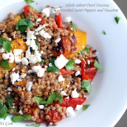 WW Pearl Couscous w/Roasted Peppers - Recipe photo by The Enchanted Cook