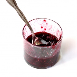 Home Made Waffles and Berry Compote - Recipe photo by sreelu
