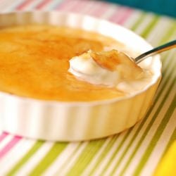 Lemon-Mastic Mehalabia Brûlée - Recipe photo by maryjane