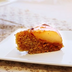 Upside Down Pear Cake - Recipe photo by girlleastlikely