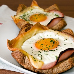 Eggs in Toast Cups for Daring Cooks - Recipe photo by GizmoNKC