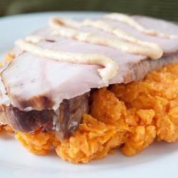 Spicy Bourbon Smoked Pork - Recipe photo by lighterandlocal