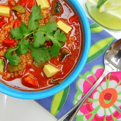 Toasted Quinoa Mexican Soup - Recipe photo by purethyme