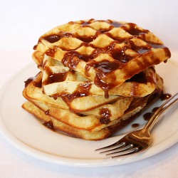 Cinnamon Roll Waffles - Recipe photo by RecipeGirl