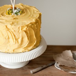 Yellow Birthday Cake - Recipe photo by The Sophisticated Gourmet