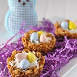 Brown Rice Nutella Easter Nests - Recipe photo by savorthethyme