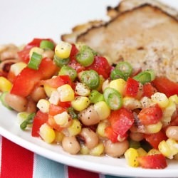 Roasted Pork w Black-Eyed Pea Salad - Recipe photo by pipandebby