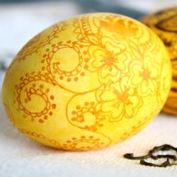 Haldi & Henna Easter Eggs! - Recipe photo by OurEyesEatFirst