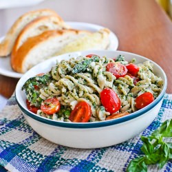 Basil, Kale & Walnut Pesto - Recipe photo by Clean Green Simple