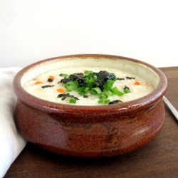 Saewoojuk (Korean Rice Porridge) - Recipe photo by apricosa