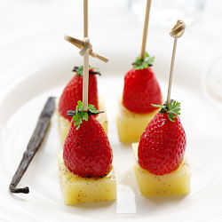 Cheese, Vanilla and Strawberry - Recipe photo by dada