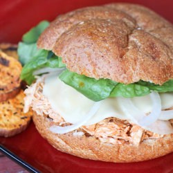 Buffalo Chicken Sandwich (Crockpot) - Recipe photo by Whats Cookin with Mary