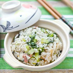 Cooked Rice with Bak Choy and Gammon - Recipe photo by eggwan1013
