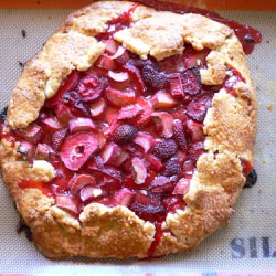 Strawberry Rhubarb Galette - Recipe photo by HaleyBrooke2
