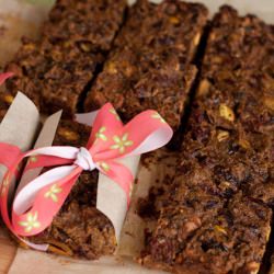Chica Cherry Pistachio Energy Bars - Recipe photo by HealthfulPursuit